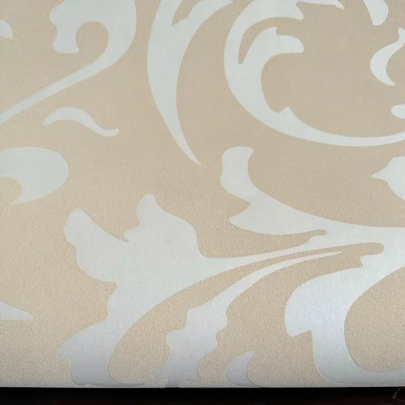 3D Grey Victorian Damask Embossed Luxury Wall Paper