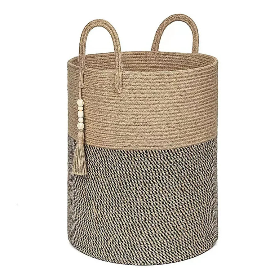 Cotton Laundry Large Storage Basket
