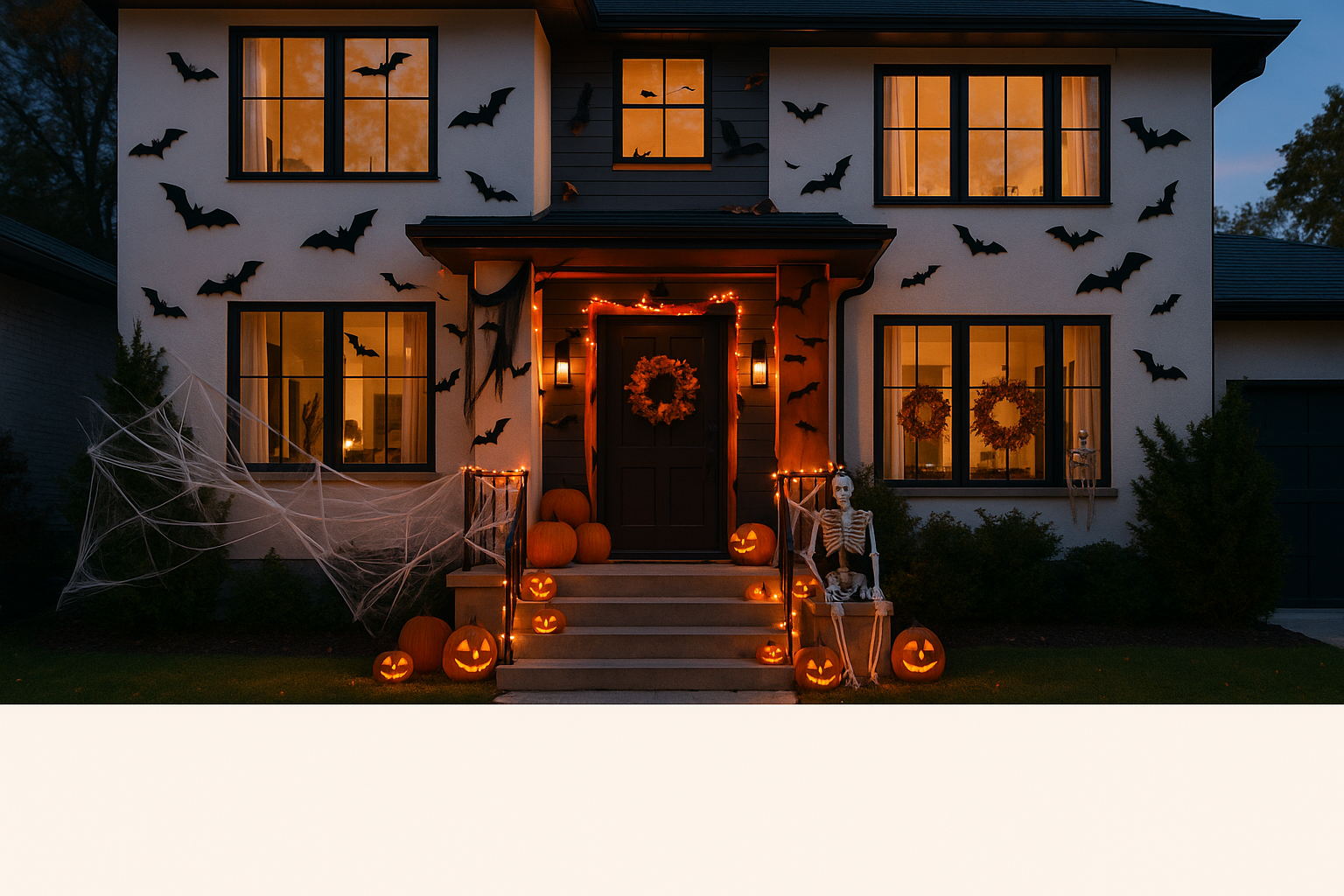 nice, make a bit more blank bottom, and add more halloween decorations, like bats