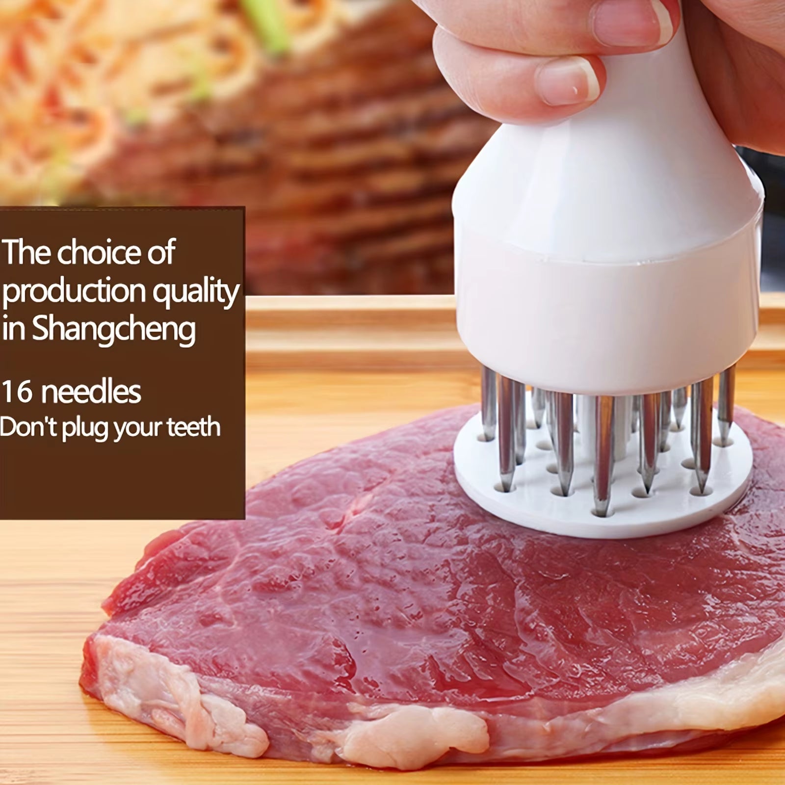 1PC Stainless Steel Meat Tenderizer Needle