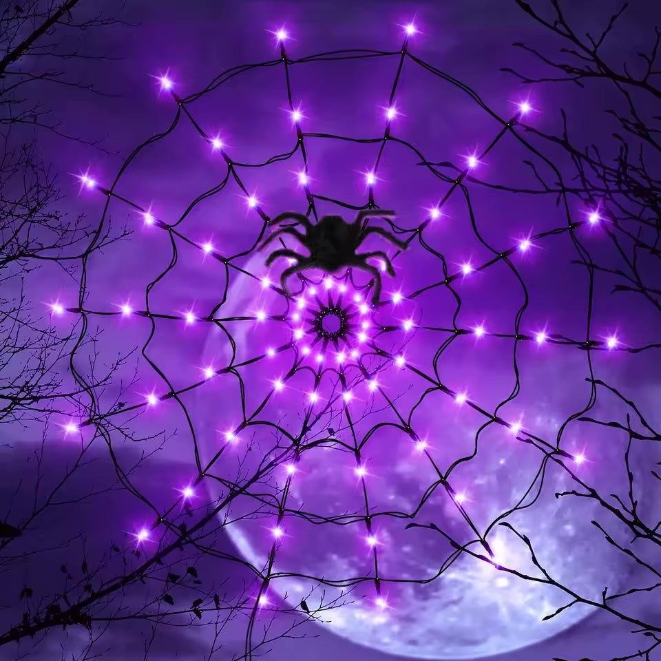 Halloween Spider Web LED String Light 