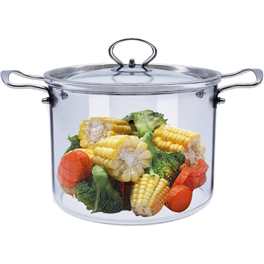 KEMORELA® 1PCS Glass Cooking Pot 2.5L/3.5L 