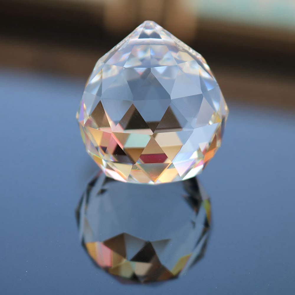 20/30/40/50MM Clear Crystal Feng Shui Lamp Ball Prism Rainbow Sun Catcher Wedding Decor Home Wedding Party Decoration Ornament