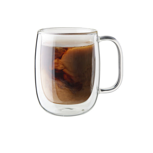 Double Wall High Borosilicate Glass Mug 