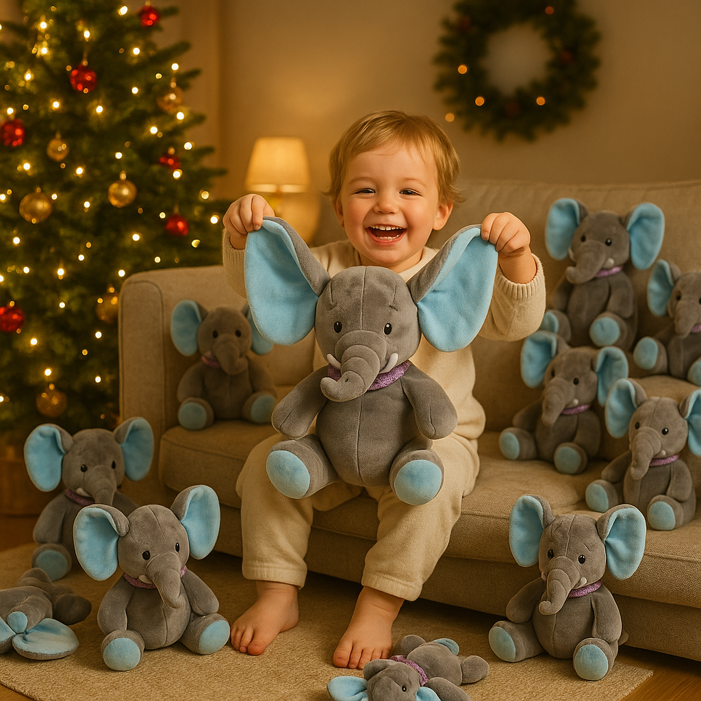 2025 New Hide-And-Seek Elephant Plush Toy Baby Hide-And-Seek Game Toy Singing Interactive Musical Toys Gifts