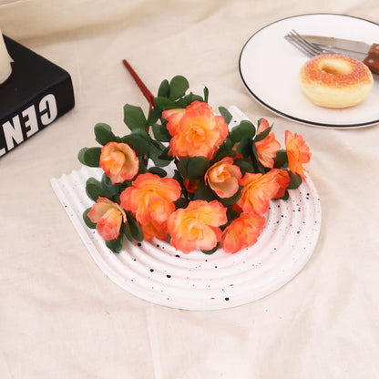 Artificial Azalea High Quality Flowers Bushes UV Resistant Decor for Garden