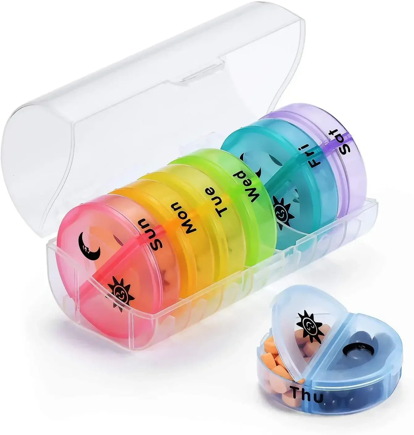 Weekly 7 Days Pill Medicine Box Holder Organizer 
