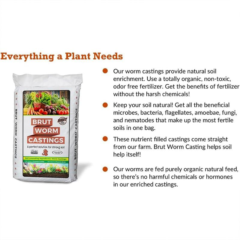 Natural Organic Worm Castings Soil Builder