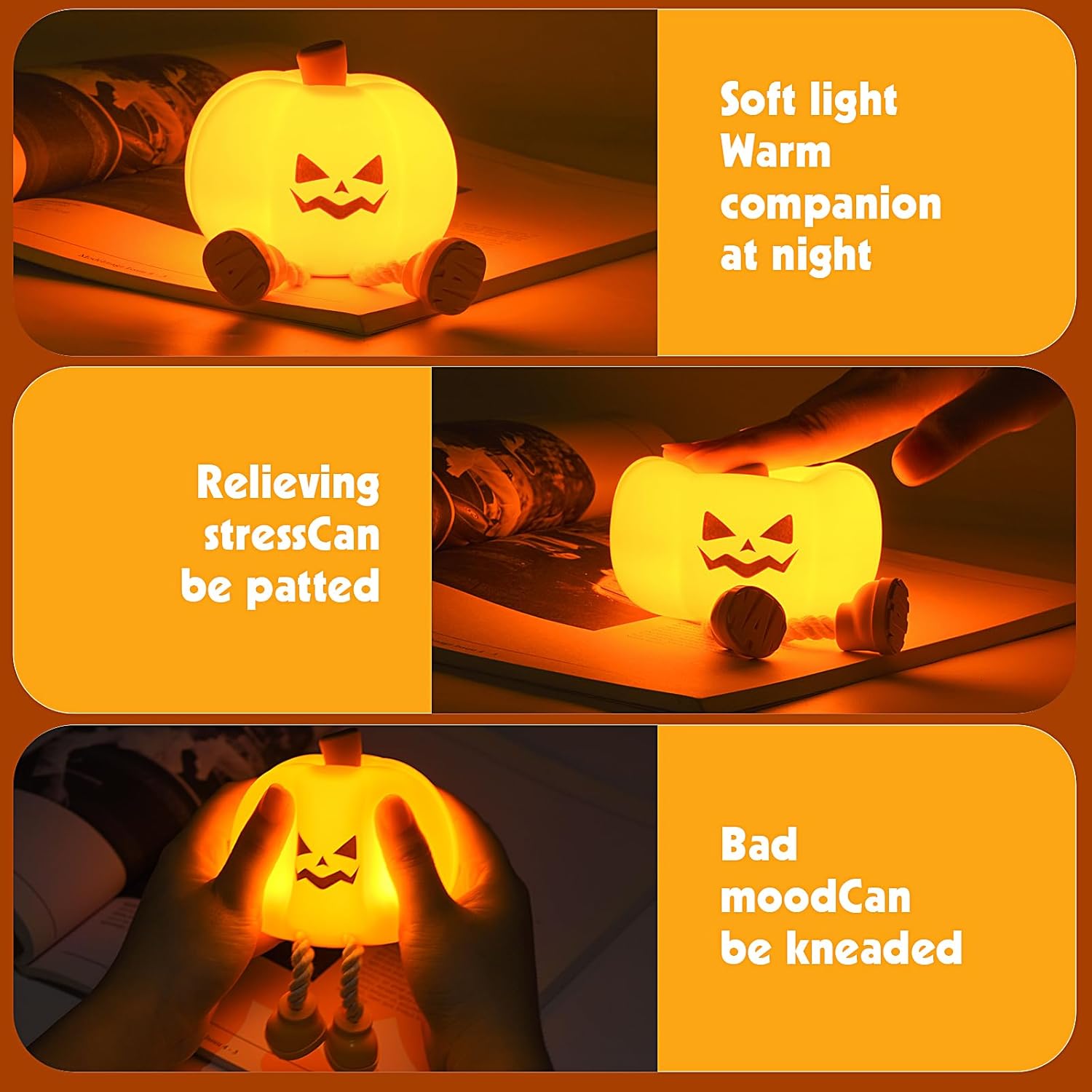 Pumpkin Night Light Halloween Decor