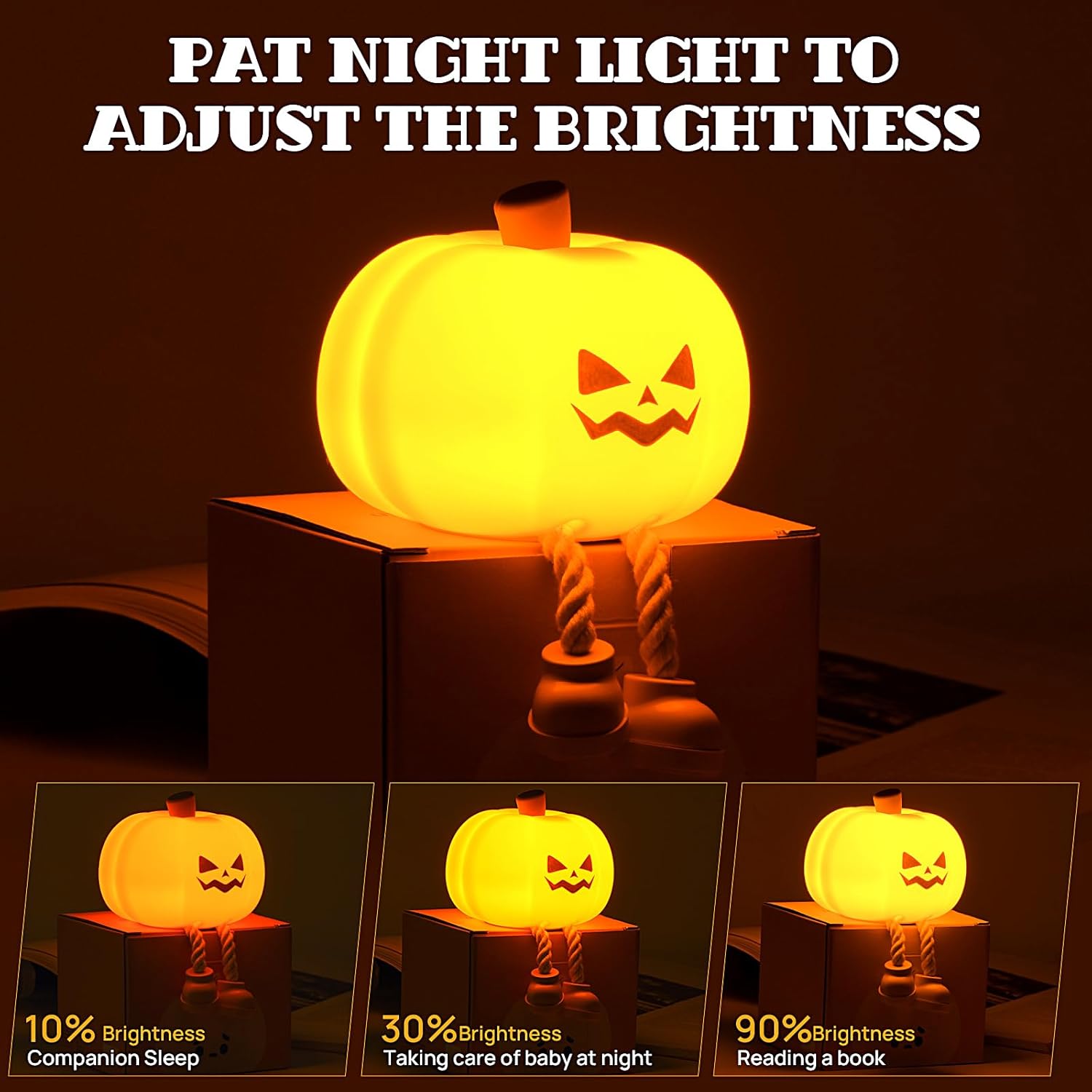 Pumpkin Night Light Halloween Decor