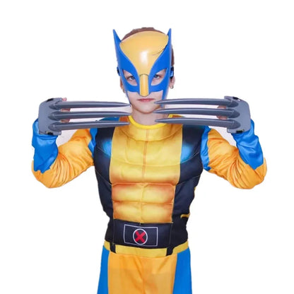 Child Movie Luxury Mask Jumpsuit Wolverine Cosplay Costume 