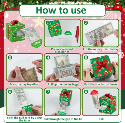12 Pcs Christmas Money Gift Box 