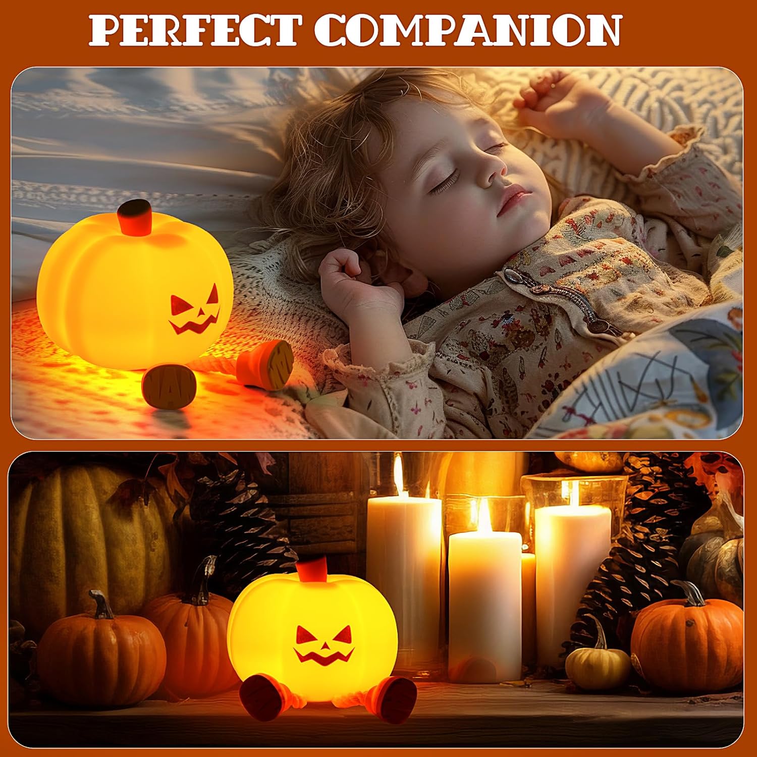 Pumpkin Night Light Halloween Decor