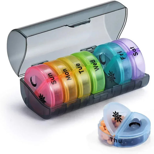 Weekly 7 Days Pill Medicine Box Holder Organizer 