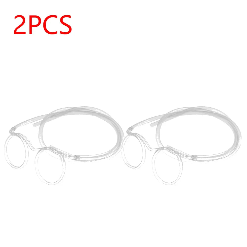 Fun Loop Drinking Straw Eye Glasses Reusable Flexible Soft Drink Eyeglasses Plastic Crazy Funky Drinking Tube for Kids Party