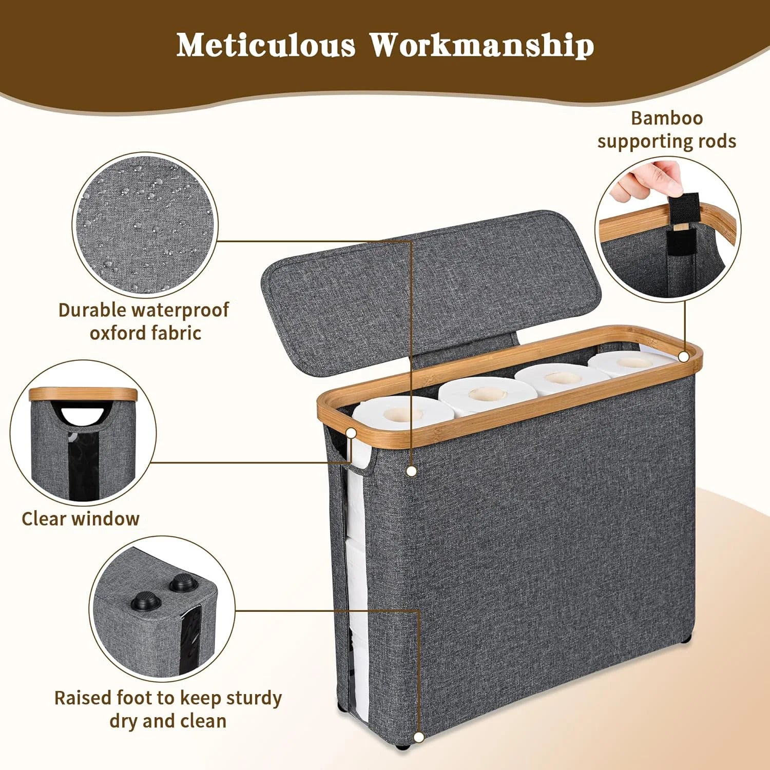 Toilet Paper Storage Basket 