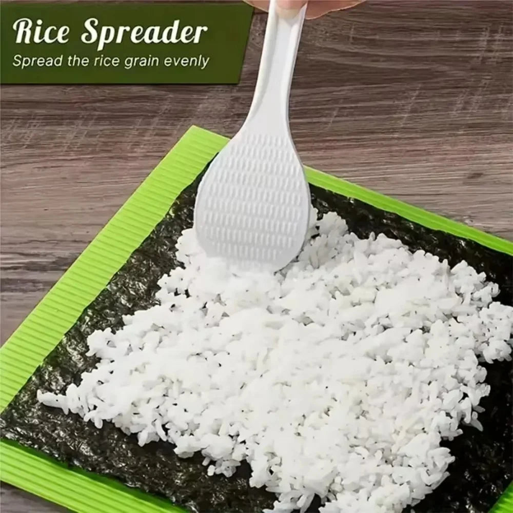 High-Quality Silicone Mat for Sushi Making, Kitchen Sushi Roll Mat, Sushi Roll Mat for Beginners, Sushi Kids, Non-Stick Japanese