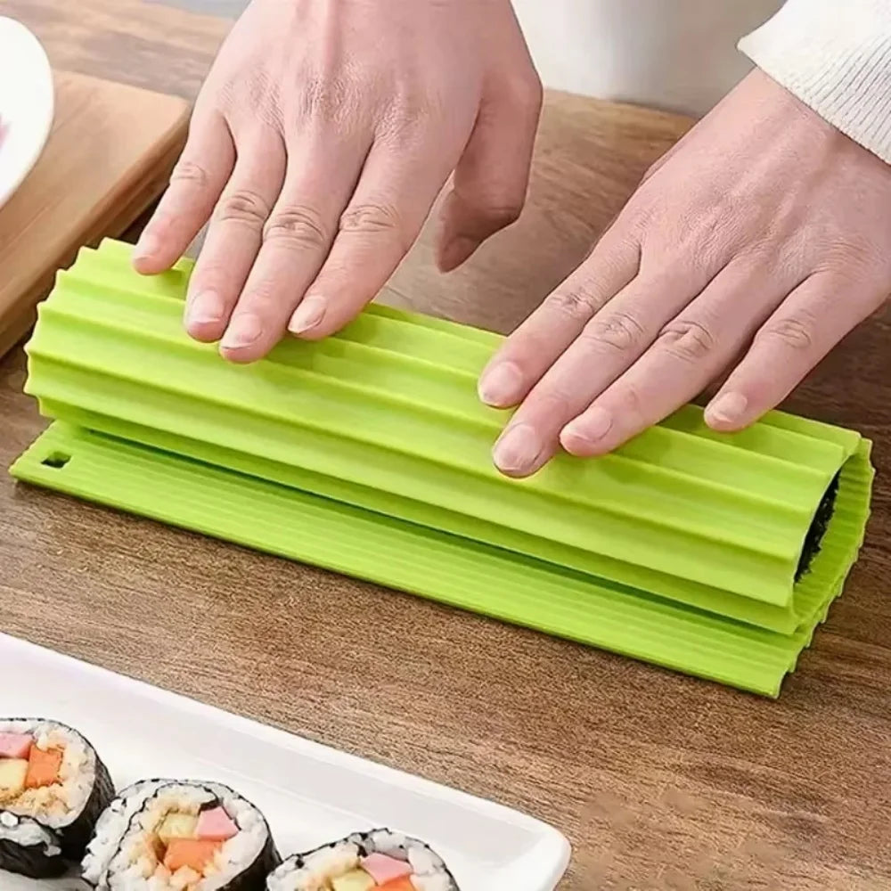 High-Quality Silicone Mat for Sushi Making, Kitchen Sushi Roll Mat, Sushi Roll Mat for Beginners, Sushi Kids, Non-Stick Japanese