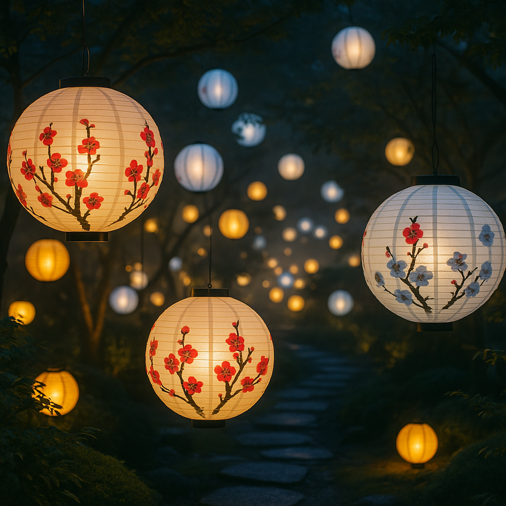 Chinese Japanese Style Hanging Lamp