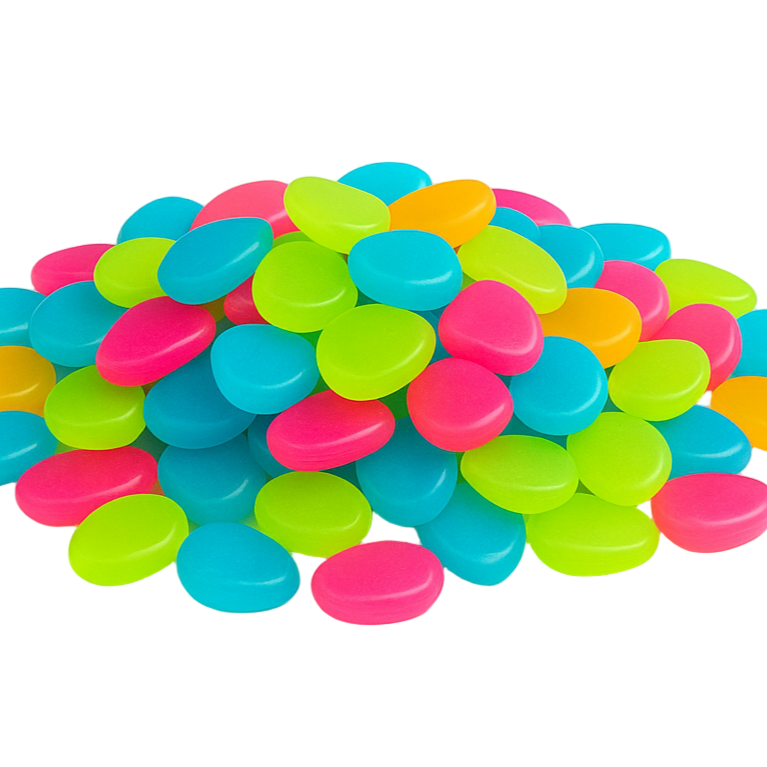 100Pcs Luminous Garden Stones