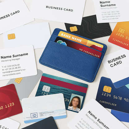 Small ID Card Case 5 Card Slots Cardholder