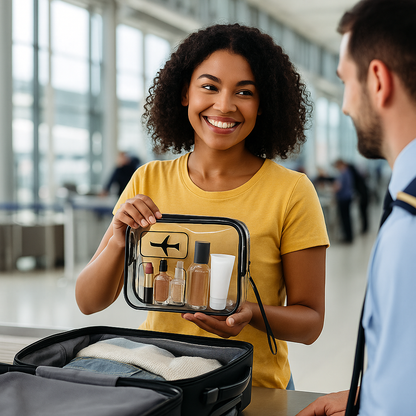 YANZAI® Transparent Zipper Organizer Box