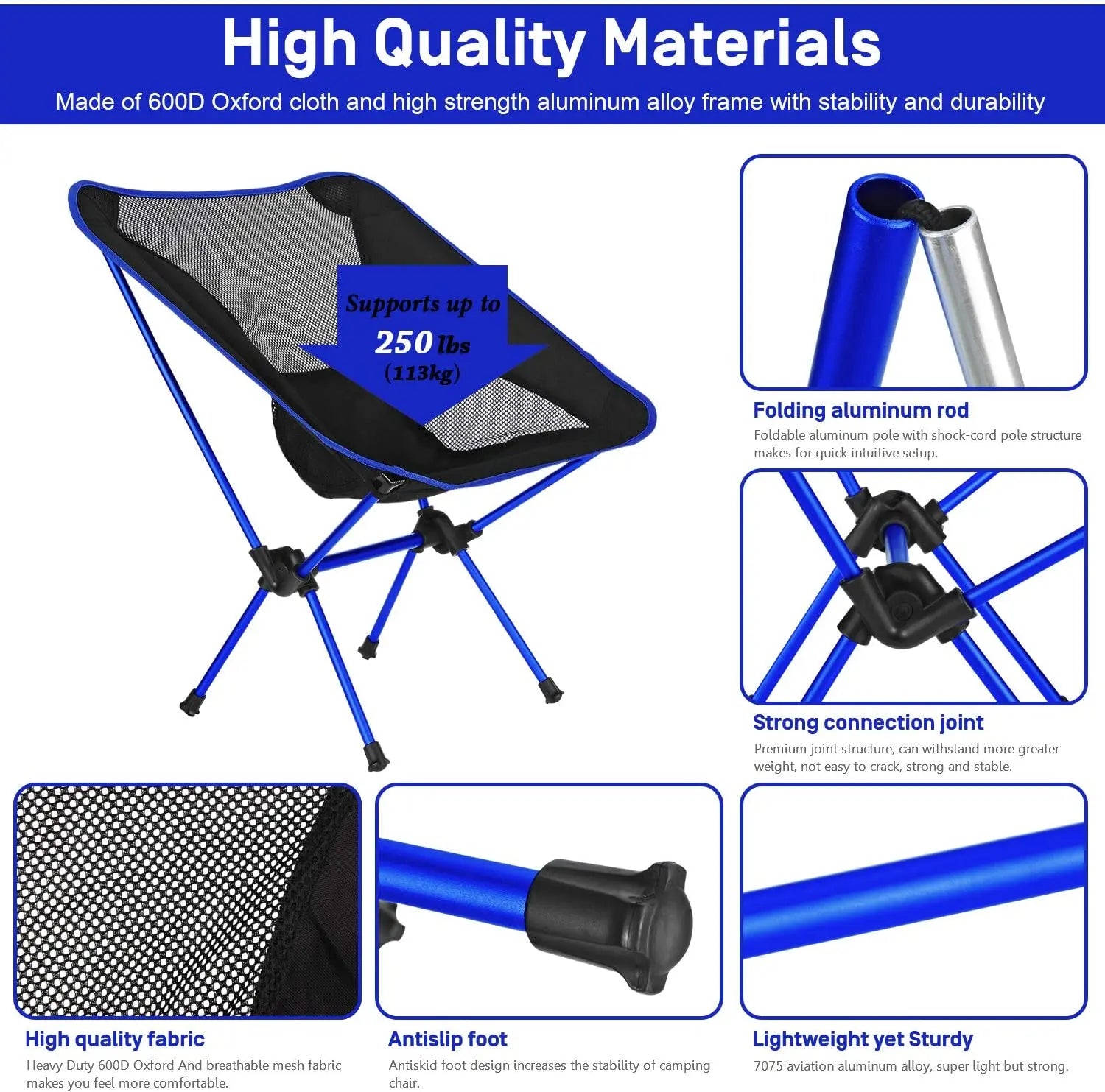 Folding Ultralight Portable Chair 