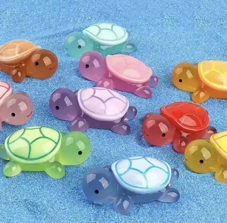 50 Pcs Mini Luminous Turtle Ornaments Home Decor