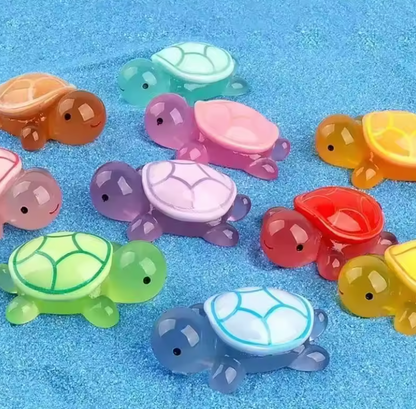 50 Pcs Mini Luminous Turtle Ornaments Home Decor