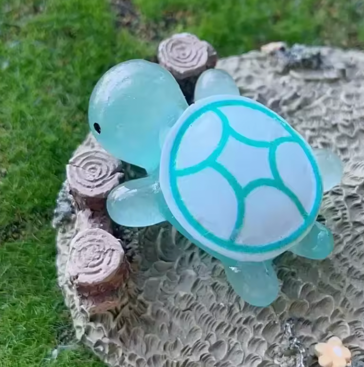 50 Pcs Mini Luminous Turtle Ornaments Home Decor
