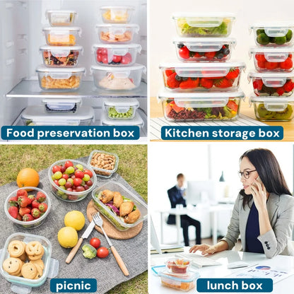 Glass Lunch Box Food Storage Containers BPA Free