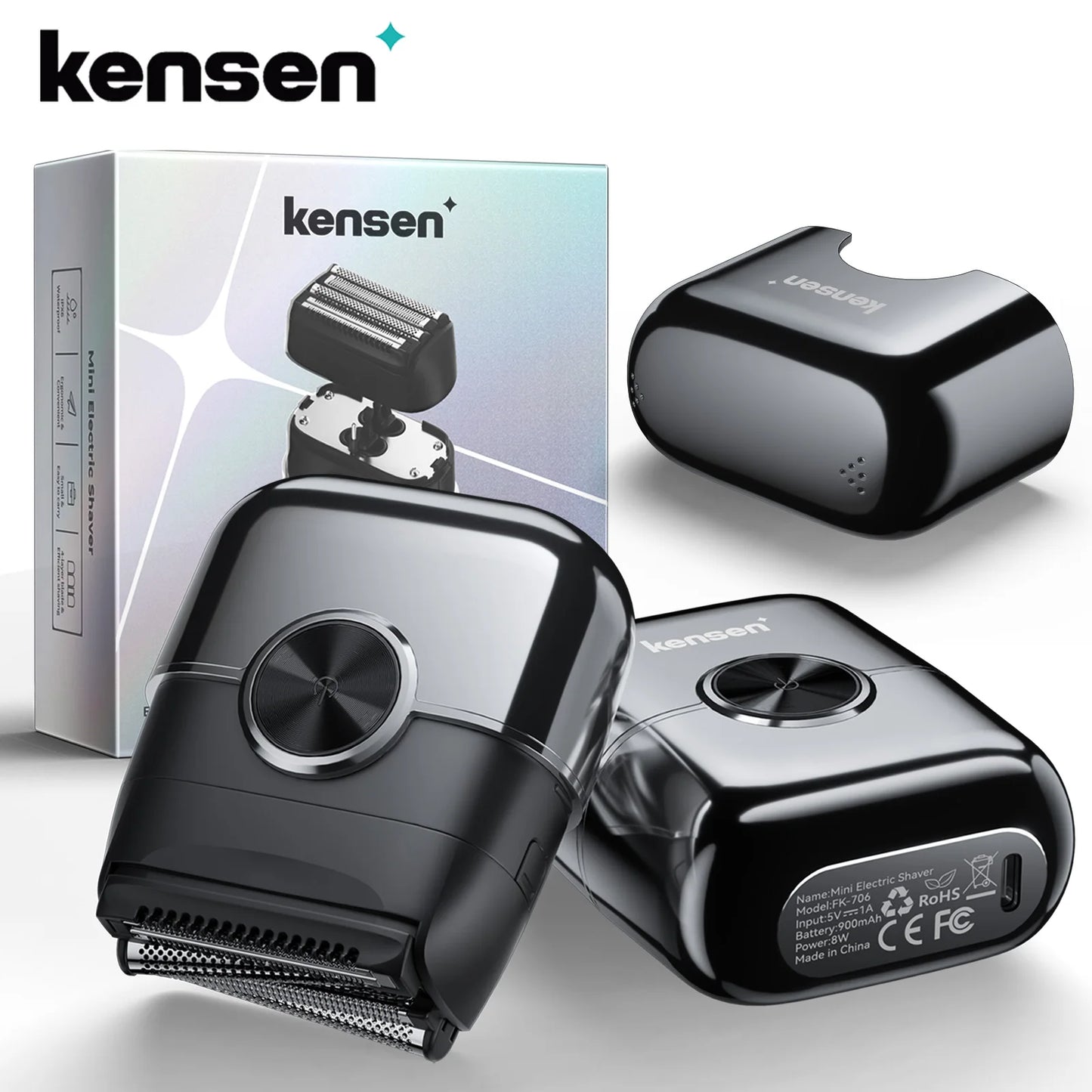 KENSEN® S26 Mini Electric Shaver 4D Floating Blades 