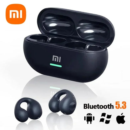 Earclip Wireless Bluetooth 5.3 Earphones Headphones Outdoor Sport Headset Touch Control Earbuds for Iphone Huawei Samsung