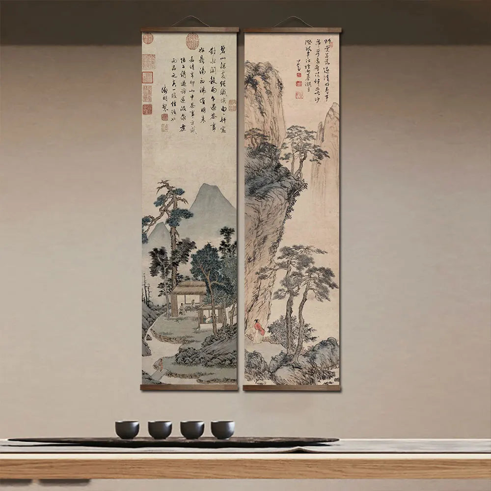Chinese Traditional Landscape Canvas Wall Art