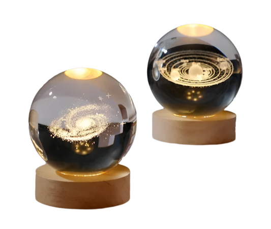 Moon Crystal Sphere Night Light 