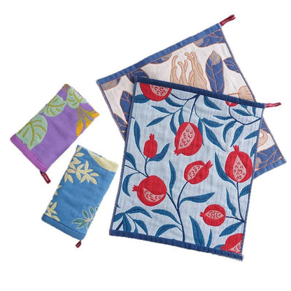 1Pc-34X40Cm Large Kitchen Towel, Quick-Drying Four-Layer Cotton Gauze, Decorative Family Dining Room Tea Towel