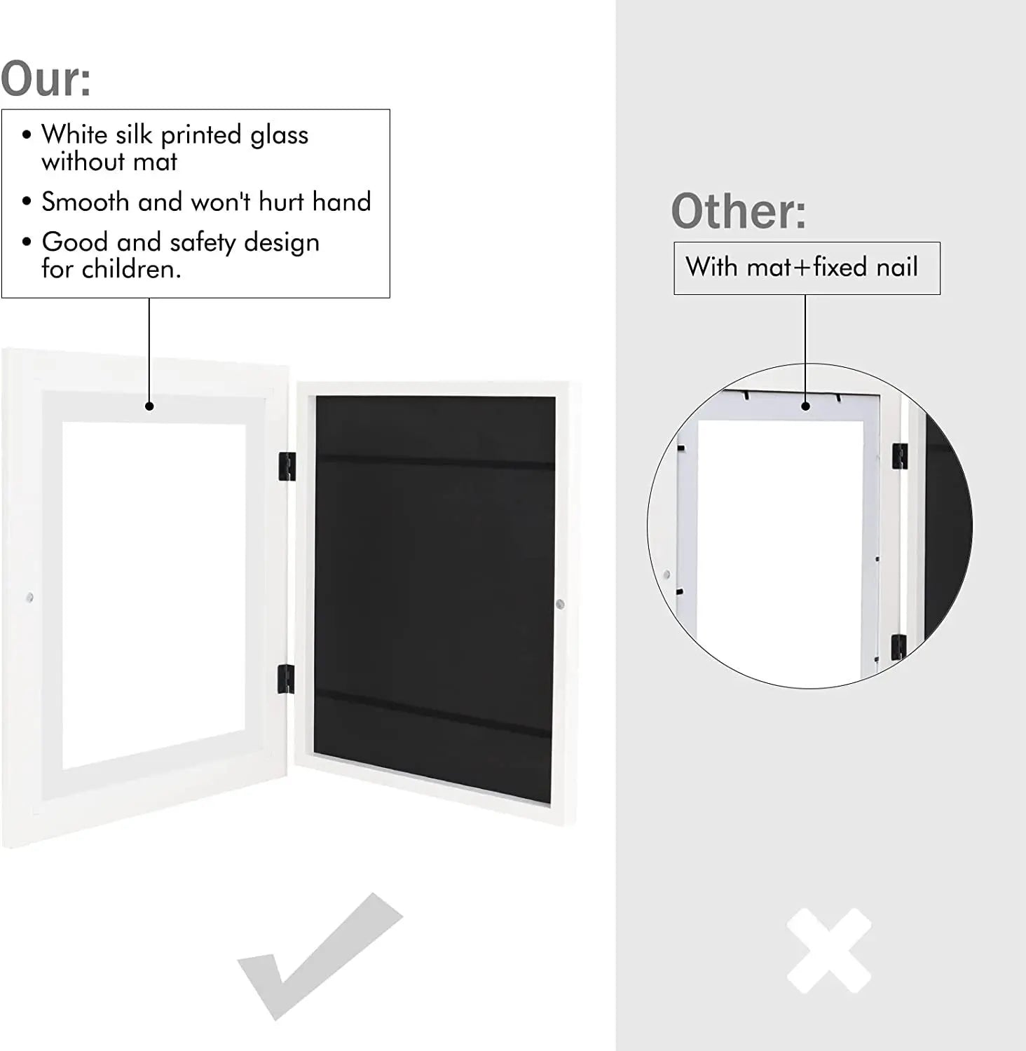 Magnetic Kids Art Frames Display 