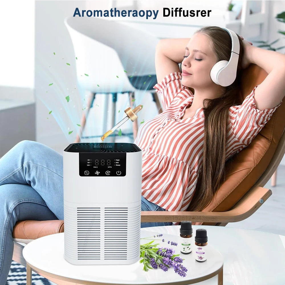 Air Purifier Smoke Odor Negative Ion Generator 