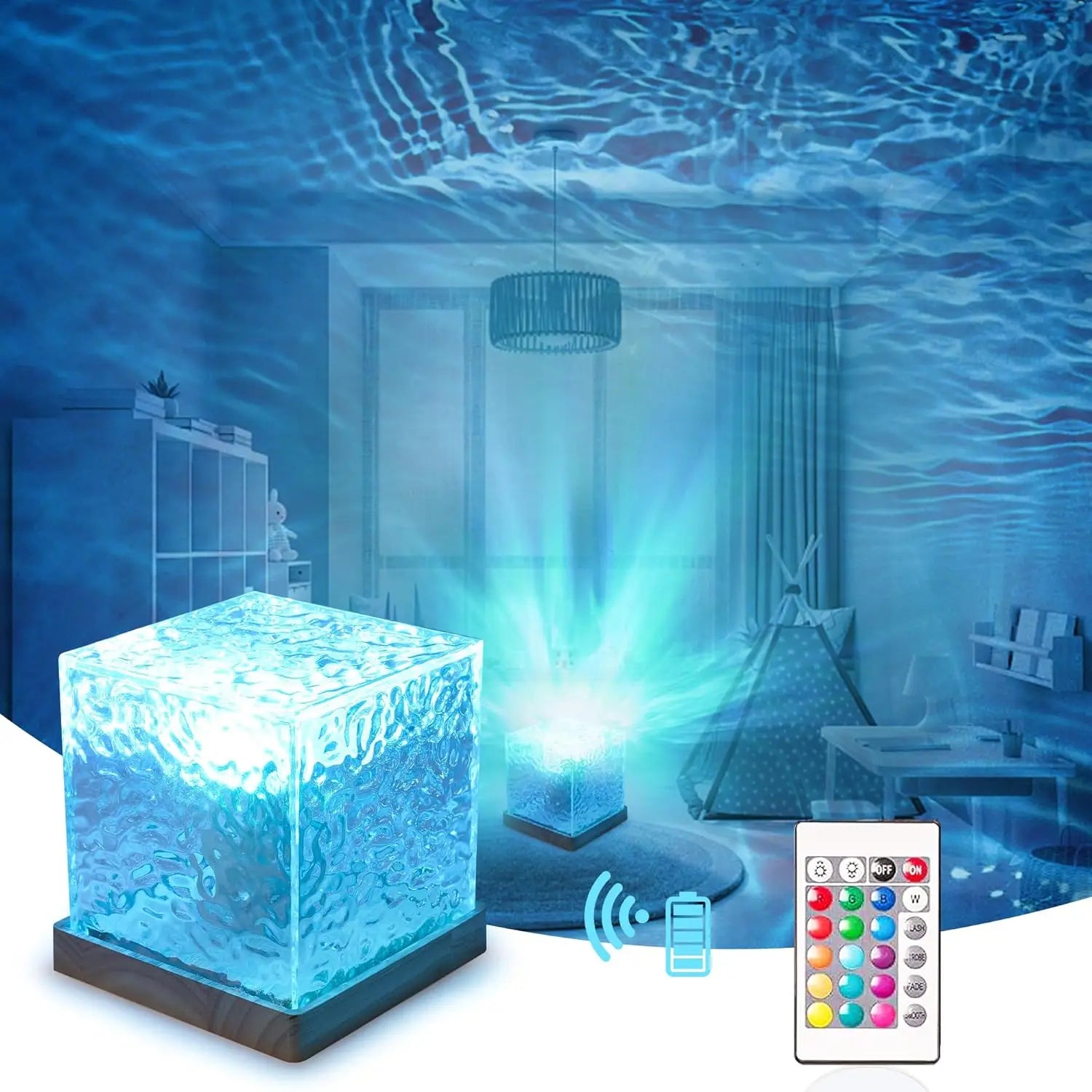 16Colors Rechargeable Dynamic Bedroom Light