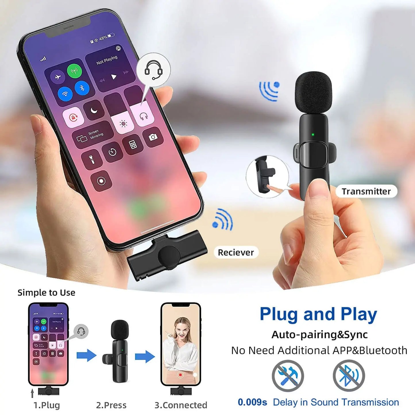  2.4G Wireless Portable Microphone 