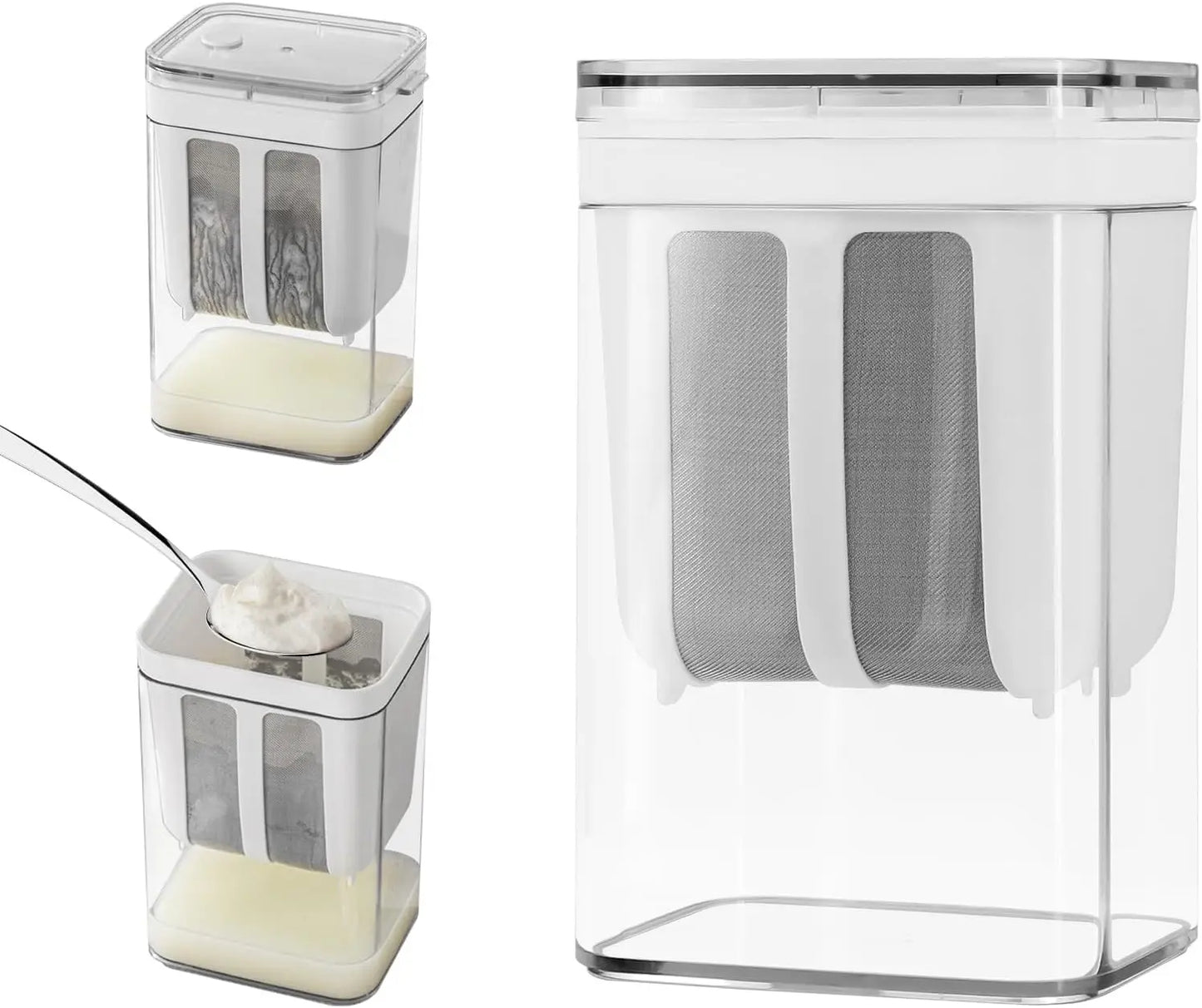 Greek Yogurt Strainer Multi Yoghurt Maker with Fine Mesh Bag 