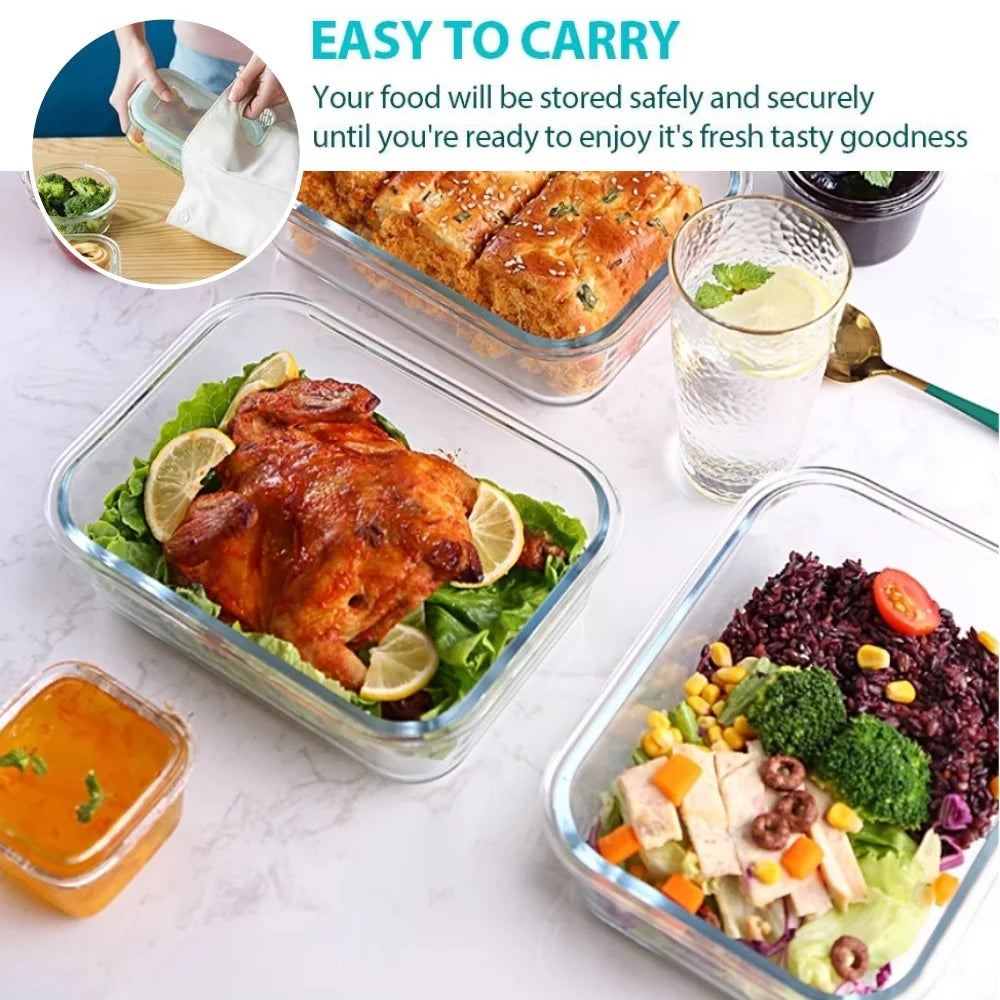 Glass Lunch Box Food Storage Containers BPA Free