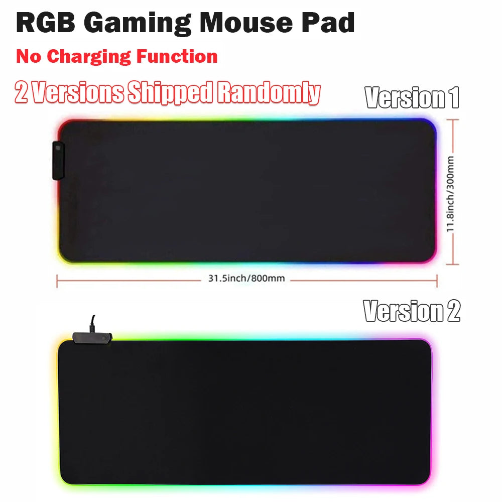 Wireless Charging RGB Luminous Mouse Pad Charger Phone 