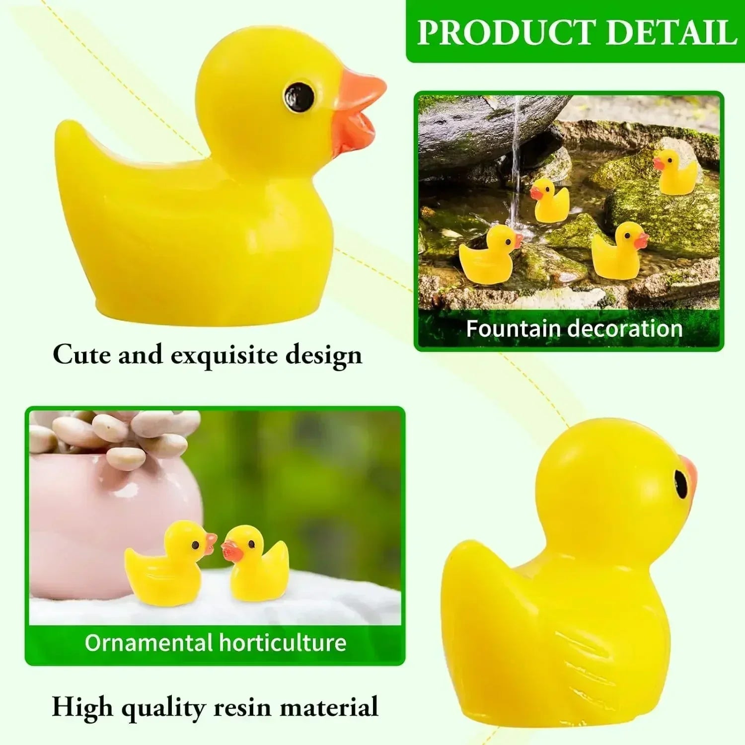 Set Mini Resin Tiny Ducks 