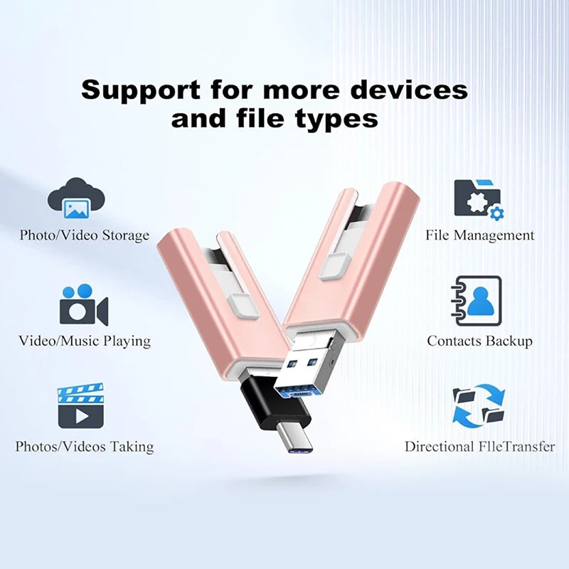 4 In1 OTG Micro USB 3.0 Flash Android TYPE-C  iPhone