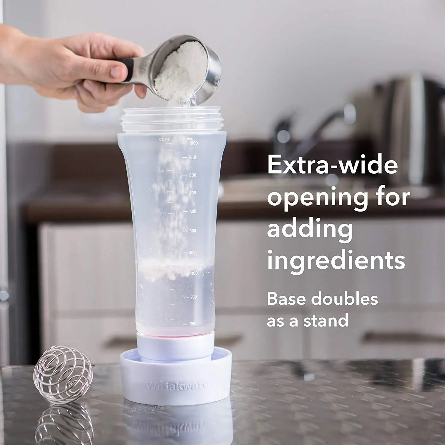 Pancake Batter Bottle Mixer with Blender Ball 