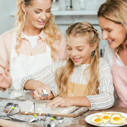 Stainless Steel Pancake & Egg Shaper for Frying Pan 