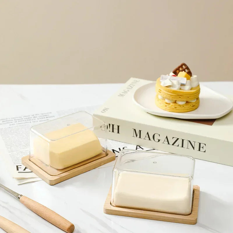 Nordic Butter  Bamboo Countertop Box 
