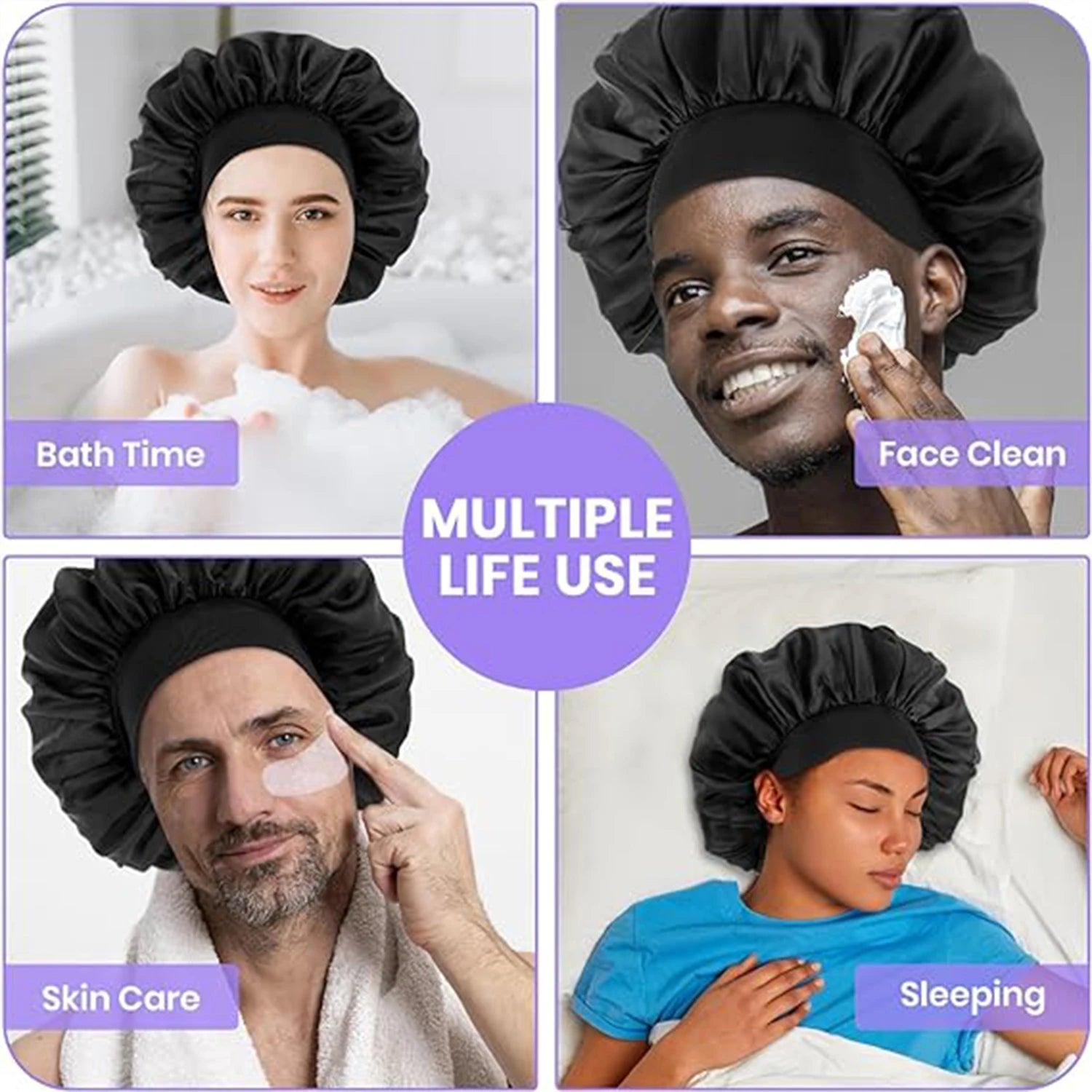 Satin Hair Bonnet for Sleeping