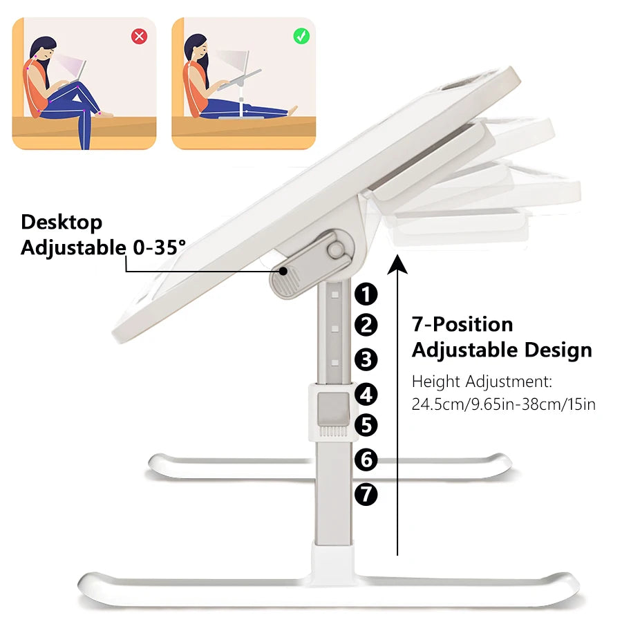 Laptop Desk Foldable Bed Table 
